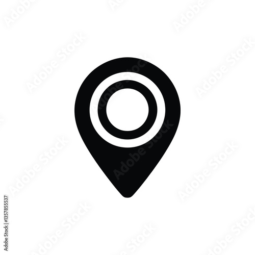 Wallpaper Mural Map Pin Icon – Navigation and Location Marker Symbol Torontodigital.ca