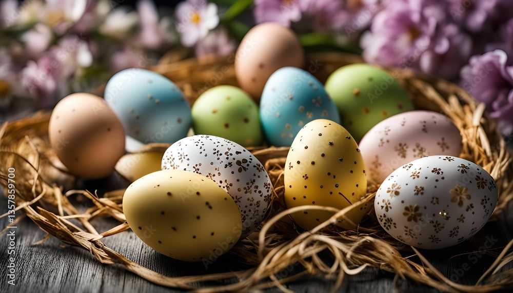 Fototapeta premium Easter Eggs Nest