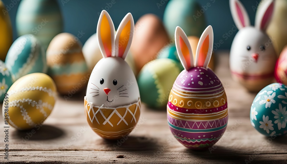 Obraz premium Easter Bunny Eggs
