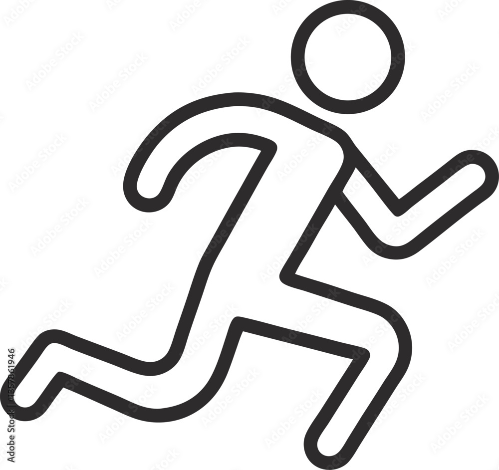 running man icon running man icon