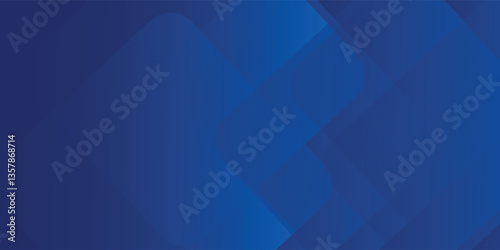 Abstract blue background with glowing geometric lines. Modern blue gradient square shape design. Futuristic technology concept.