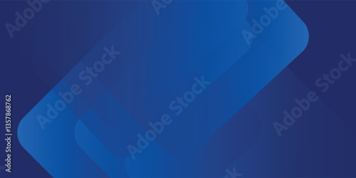 Abstract blue background with glowing geometric lines. Modern blue gradient square shape design. Futuristic technology concept.