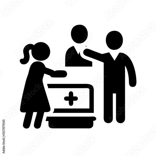 Healthcare professionals assisting patient at medical facility