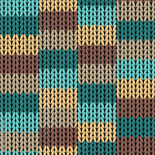 Knitted background pattern wallpaper knitting decorative print handmade textile knitting handiwork