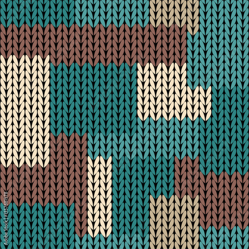Knitted background pattern wallpaper knitting decorative print handmade textile knitting handiwork