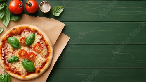 Delicious Margherita Pizza with Tomatoes and Basil