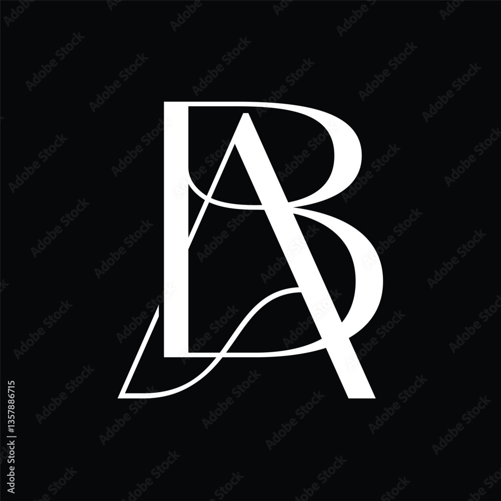 Initial letter AB logo design Initial letter AB logo design