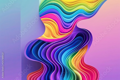 Vibrant Colorful Wave Gradients Poster Design for Impactful Events and Campaigns