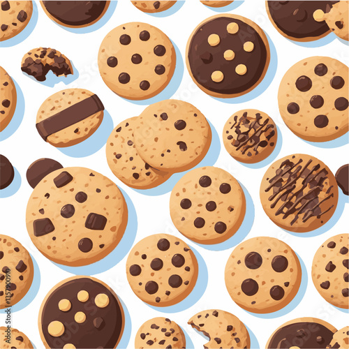 dessert, cookie, food, sweet, biscuit, bakery, background, chocolate, delicious, snack, candy, brown, homemade, bake, tasty, cake, isolated, chip, breakfast, pastry, closeup, fresh, crunchy, sugar, ve