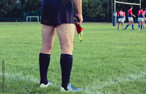 Rugby referee guardalinee arbiter assistant