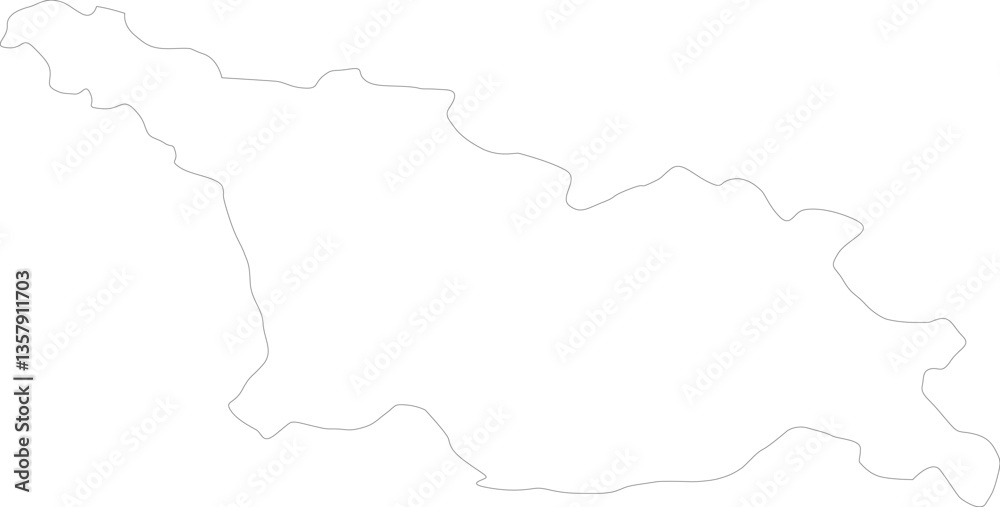 Outline Map of Georgia Outline Map of Georgia