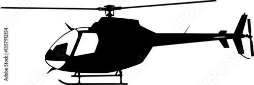 helicopter silhouette , copter icon vector
