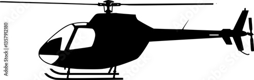 helicopter silhouette , copter icon vector
