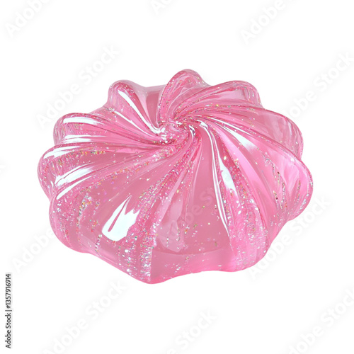 Pink swirl candy glistening delight sweet treat yummy sugary goodness