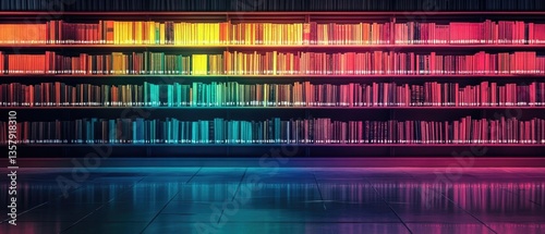 A bookshelf filled with a large collection of books