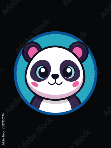 Cute Panda Logo Design