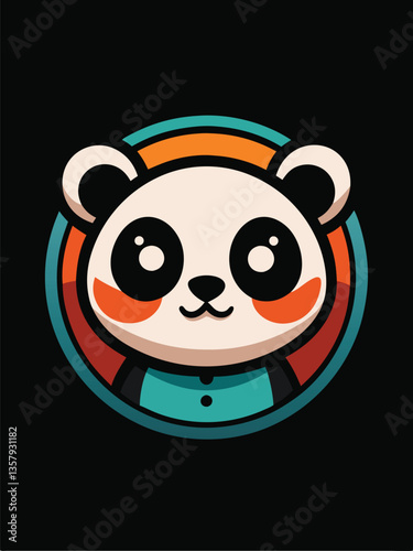 Cute Panda Logo Design