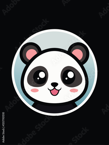 Cute Panda Logo Design
