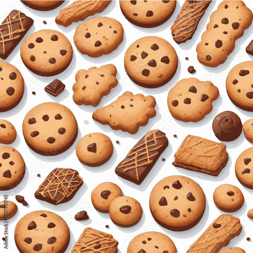 dessert, cookie, food, biscuit, sweet, bakery, background, chocolate, snack, delicious, homemade, candy, brown, isolated, chip, cake, bake, tasty, breakfast, pastry, closeup, fresh, treat, sugar, crun