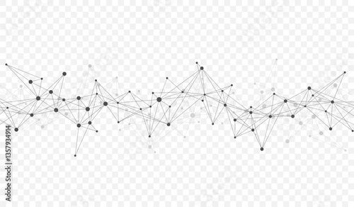 Global network connection banner design template idea. Header social network communication in the global business concept. Internet technology. Big data visualization. Vector illustration