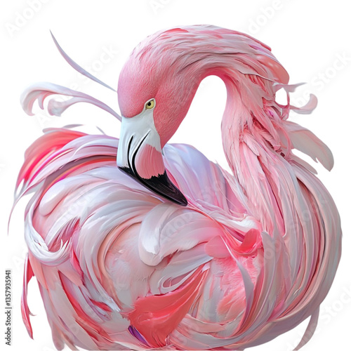 Pink Flamingo Feathers Soft Graceful Beauty