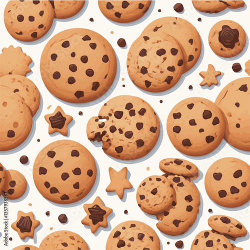dessert, cookie, food, biscuit, sweet, bakery, background, chocolate, snack, delicious, homemade, candy, brown, isolated, chip, cake, bake, tasty, breakfast, pastry, closeup, fresh, treat, sugar, crun