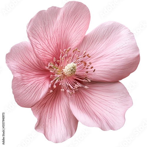 Delicate Pink Flower Soft Petals Gentle Bloom Peaceful Serenity