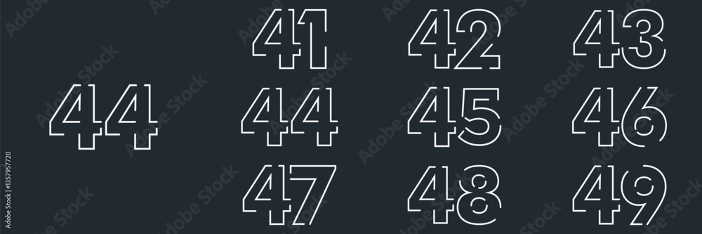 collection numbers Anniversary logo set icon vector design, black and white background collection numbers Anniversary logo set icon vector design, black and white background