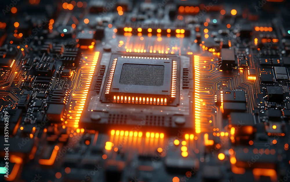Up of a Motherboard Detailed Circuitry and Advanced Computer Technology Up of a Motherboard Detailed Circuitry and Advanced Computer Technology