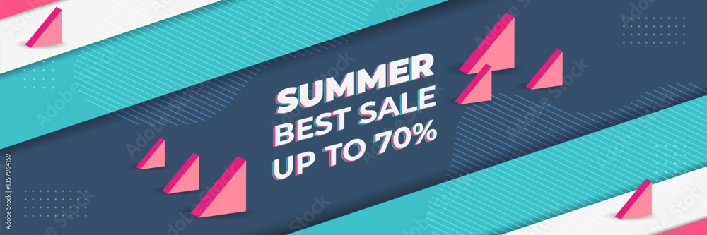 Fototapeta premium Summer Sale Graphic Design