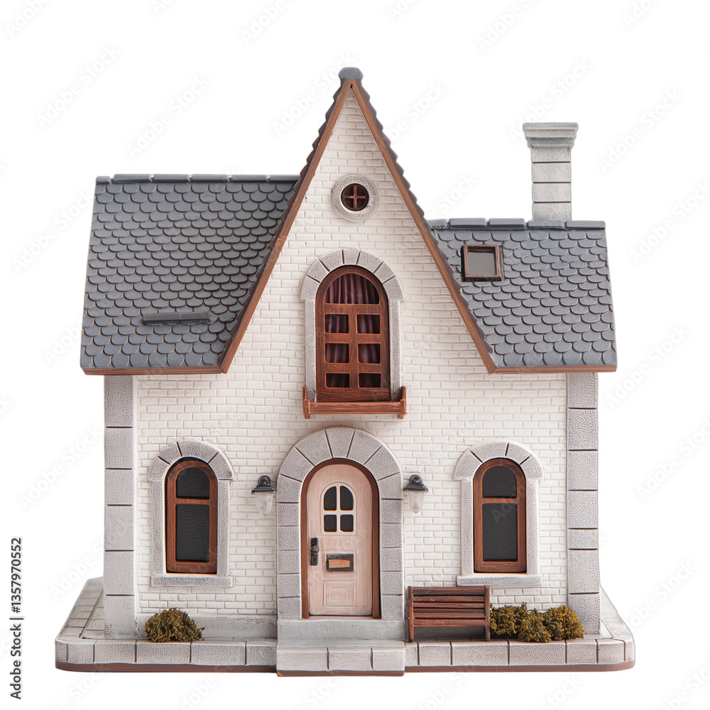 Beautiful miniature house model showcasing detailed architecture and charming features Beautiful miniature house model showcasing detailed architecture and charming features