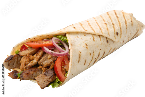 shawarma on transparent background