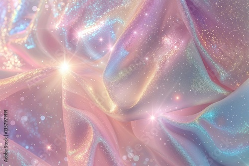 Radiant Pastel Abstract Shimmer Background Design