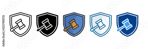 Regulations Icon Set Multiple Style Collection