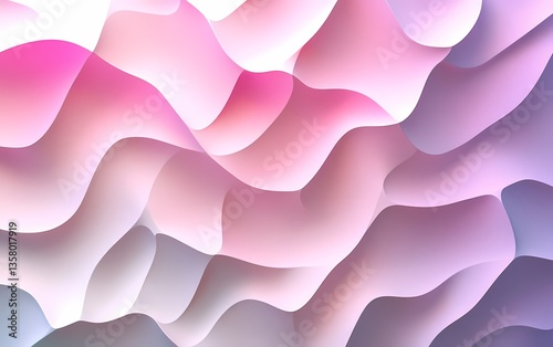 Luxury Abstract Background with Soft 3D Fold