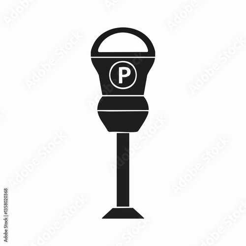 Parking Meter Icon Vector Illustration, Vector Image
