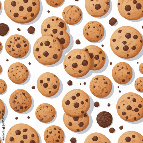 dessert, cookie, food, sweet, biscuit, bakery, background, chocolate, delicious, snack, candy, brown, homemade, bake, tasty, cake, isolated, chip, breakfast, pastry, closeup, fresh, crunchy, sugar, ve