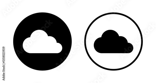 Cloud icon logo design. cloud sign and symbol