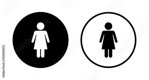 Female icon logo design. woman sign and symbol