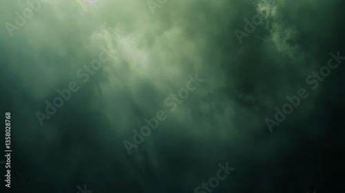 Eerie Green Mist Texture: Dark Moody Atmospheric Backdrop