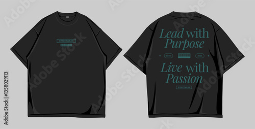 T shirt street wear, mockup oversize