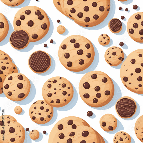 dessert, cookie, food, sweet, biscuit, bakery, background, chocolate, delicious, snack, candy, brown, homemade, bake, tasty, cake, isolated, chip, breakfast, pastry, closeup, fresh, crunchy, sugar, ve