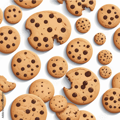 dessert, cookie, food, sweet, biscuit, bakery, background, chocolate, delicious, snack, candy, brown, homemade, bake, tasty, cake, isolated, chip, breakfast, pastry, closeup, fresh, crunchy, sugar, ve
