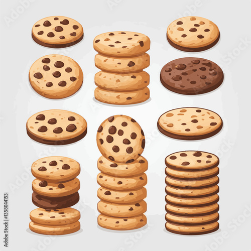 dessert, cookie, food, sweet, biscuit, bakery, background, chocolate, delicious, snack, candy, brown, homemade, bake, tasty, cake, isolated, chip, breakfast, pastry, closeup, fresh, crunchy, sugar, ve