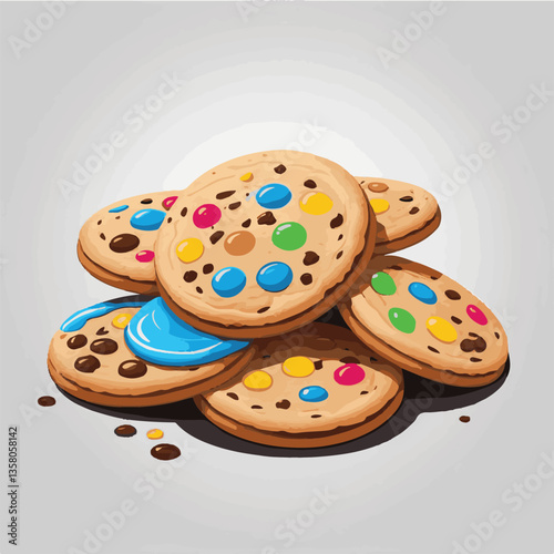 dessert, cookie, food, sweet, biscuit, bakery, background, chocolate, delicious, snack, candy, brown, homemade, bake, tasty, cake, isolated, chip, breakfast, pastry, closeup, fresh, crunchy, sugar, ve