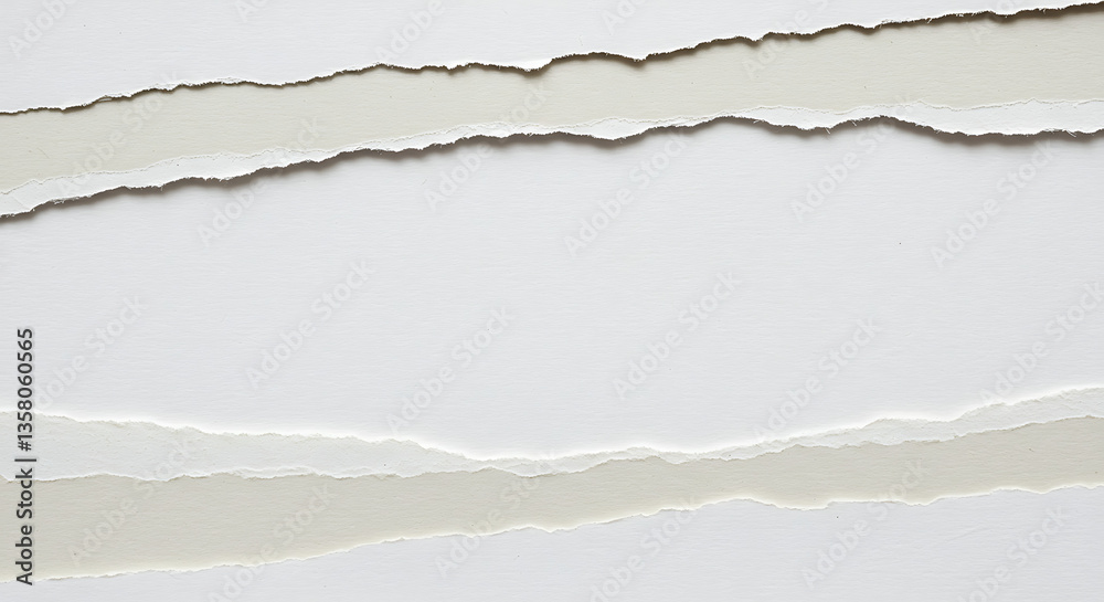 A realistic torn paper texture with rough, uneven edges. The paper layers have a handcrafted, collage-style look.
A realistic torn paper texture with rough, uneven edges. The paper layers have a handcrafted, collage-style look.