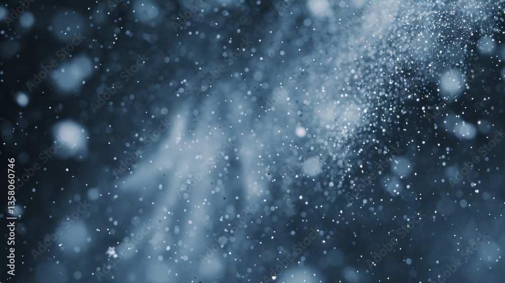 Fototapeta premium Winter Magic: Sparkling Snowfall Abstract Background Texture