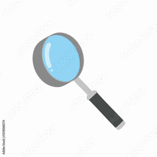 Magnifying Glass Icon Design Element, Vector Image