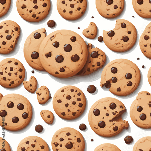 dessert, cookie, food, sweet, biscuit, bakery, background, chocolate, delicious, snack, candy, brown, homemade, bake, tasty, cake, isolated, chip, breakfast, pastry, closeup, fresh, crunchy, sugar, ve