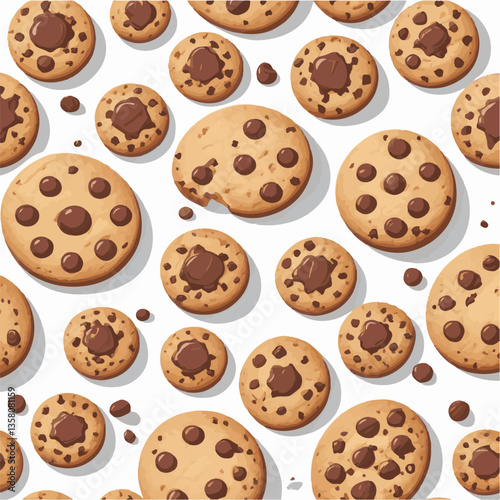 dessert, cookie, food, sweet, biscuit, bakery, background, chocolate, delicious, snack, candy, brown, homemade, bake, tasty, cake, isolated, chip, breakfast, pastry, closeup, fresh, crunchy, sugar, ve